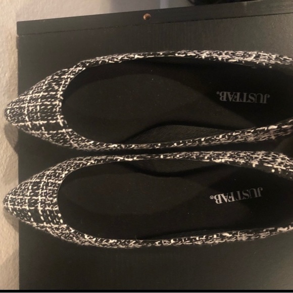 Brand New! Just Fab Krissy plaid pointed flats size 5.5 - Picture 4 of 6